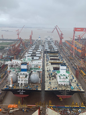 乌班图1540和1541号船下水，开始海试